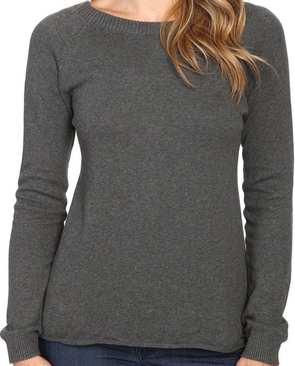 Prana Natalia sweater charcoal 100% organic cotton